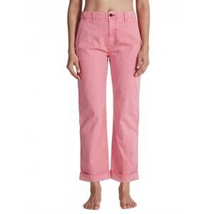 NEW ASKK NY high rise tomboy chino pants in washed pink